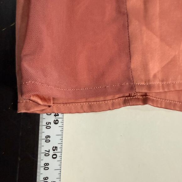 Free People XL Intimately FP City Cool Midi Slip Dress Canyon Clay Satin *flaw - Picture 7 of 12